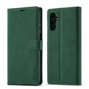 PU Leather Wallet Case for Samsung A32 4G Matte Flip Cover For Galaxy A32 4G - Green Samsung A32 4G