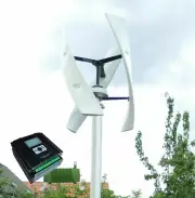 800W Vertical Wind Turbine Wind Generator Wind Power w/ Hybrid Charge controller