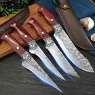 Hand Forged Blade Butcher Boning Knife Wood Handle Kitchen Knives Meat Cleaver