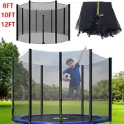 Trampoline Replacement Safety Enclosure Net for Round Frame Trampolines 8-12FT