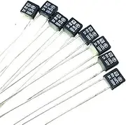 10PCS Temperature Switches RH Black Square Fan Motor 2A 250V LED Thermal Fuses,115C