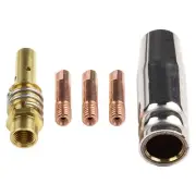 Welding Nozzle Consumables Kit 0.6/0.8/0.9/1.0/1.2mm 5pcs/set MB15 15AK