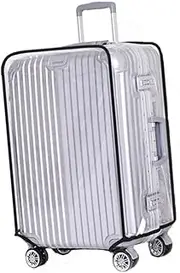 [VERDANVERSE] Transparent Luggage Cover Dustproof Protector for Suitcase Easy Access to Handles Self-Adhesive Base Travel Case Cover