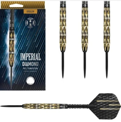 Harrows Imperial Diamond 90% Tungsten Steel Tip Darts 25g