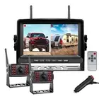 Digital Wireless 7" DVR Monitor 2x Backup Camera Reversing 12-24v Caravan Rv Van