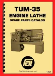 TUM-35 Polamco, Toolmex, Famot Metal Lathe Parts & Wiring Diagram Manual 1257