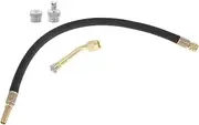 X AUTOHAUX 1 Set 135 Degree Copper Tire Valve Extension with Universal Plastic 350mm Tyre Valve Stem Extender for Car Motorcycle RV Truck Bike