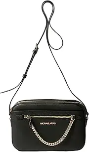 [Michael Kors] Shoulder Bag 35S1GTTC7L JET SET ITEM LG EW ZP CHAIN XBDY LEATHER BLACK/GOLD, BLACK/GOLD, Free Size
