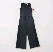 Spanx Jumpsuit Women Extra Large Tall XLT Black Romper AirEssentials Soft Drapey