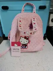 NEW Vera Bradley HELLO KITTY Kids Totepack Small BACKPACK Purse GINGHAM PINK