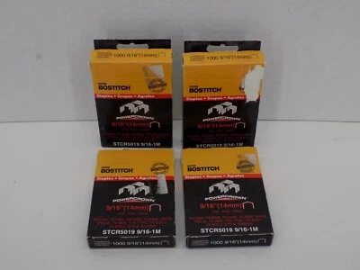 STCR 5019 9/16 Power Crown Bostitch Staples 4000 count T5-8 Tacker