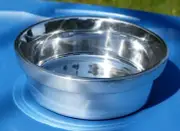 Old Town Imports Bowl Artist Signed Polished Aluminum Mexico Kitchen Dining Bar