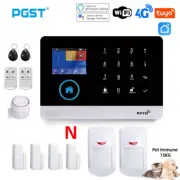 PGST PG103 Wifi 4G Tuya Alarm System with Pet Immune Motion Sensor IP Camera Wir