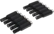 AsrMyjcx 10 Pieces DC Socket Welding Socket Adapter Plug 5.5x2.5mm