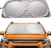 Car Windshield Sun Shade, Proxima Direct Sun Protector for Car Safe Windshield Sunshade Maximum UV Sun Protection-Foldable Car Windscreen Sunshade UV Protector Shields -Keeps Vehicle Cooler(59"x27.6")