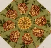 16 9.5" Chelsea's Garden #2 Stack 'n Whack Quilt Blocks*Kaleidoscope*SEWN
