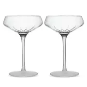 Waterford Lismore Arcus Coupe Glass, Set of 2