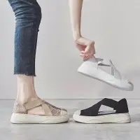 在飛比找蝦皮購物優惠-【特價】 漁夫鞋 厚底涼鞋 韓國新款單鞋 網紅鏤空透氣厚底松