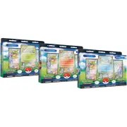 3 x Pokemon Go Pin Collection - FULL ART SET Bulbasaur Charmander Squirtle