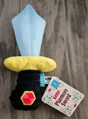 Bark Box Knights of Gnawmore PLAYMORE SWORD Plush Small Dog Toy Crinkle Squeak