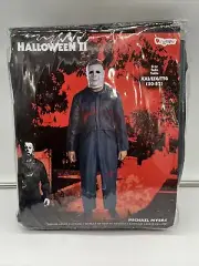 Halloween II Michael Myers Adult Halloween Costume Mask Licensed Plus Size XXL