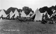 1912 Soldiers and tents at the Kilmore Army Camp Australia OLD PHOTO
