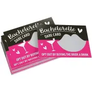 30 Pack Bachelorette Dare Cards Scratch Off Party Game for Bridal Shower Party