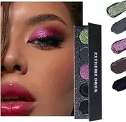 [MAFFICK] 5-Color Eyeshadow Palette- Matte & Shimmery Eyeshadow for High-Definition Eye Makeup: Waterproof, Sweat Resistant, & Long-lasting (02, 69g)