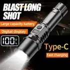 USB C Rechargeable Torch Zoom Hand Light 2025 Flashlights Outdoor