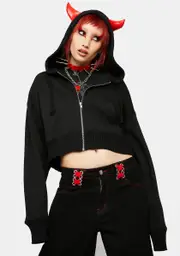 [Current Mood] Crafty Devil Cropped Hoodie