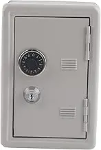 Small Cash Box, Safe Box with Locks and Two Keys, Beautiful Appearance, Unique Design, Safe Box with Key Lock Suitable for Use At Home, School or Office(white)