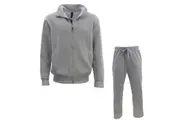 FIL Men's Zip up Sweater Tracksuit Set/Dark Grey