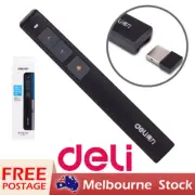 Deli Pointer Pen Presenter Presentation Clicker Wireless PPT Remote Control RC