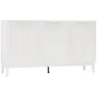 Buffet Sideboard Storage Cabinet Adjustable Shelves 3 Doors Modern White