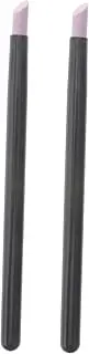 LIFKICH 2pcs Nail Art Polish Tool Nail Polished Rod Dead Skin Remover Cleaning Under Nails Nail Oil Nail Drill Bits Pusher Nail Remover Kit Puller Nail Polished Stick Manicure Tools Black