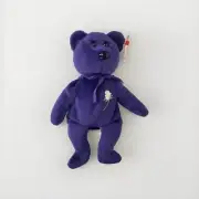 TY Beanie Baby - PRINCESS DIANA the Purple Teddy Bear (1997 -RETIRED) MINT