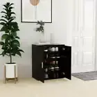 NNEVL Shoe Cabinet Black 60x35x70 cm Chipboard