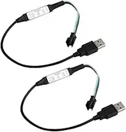 2PCS DC5-24V USB Remote Controller for WS2812B WS2811 SK6812 LED Strip