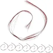 MUSISALY Unique Hair Braid Cords 8pcs Human Hair Rope Set Braiding String for Twist Braids Stylish Boho Hair Accessories