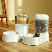 Pet Feeder and Water Gravity Automatic Dispenser Set 2.1L for Travel Supply Feeder Water Dispenser for Dogs Cats