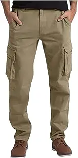 [Generic] Cargo Pants for Men Lightweight Straight Legs Baggy Pants 2025 Casual Hiking Joggers Sweatpants with Pockets