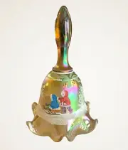 Fenton Art Glass Hand-Painted & Numbered Ruffled Bell 95th Anniversary Signed