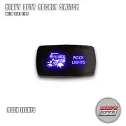 BLUE HORIZONTAL LED Rocker Switch Dual Light 12V ON OFF For Jeep - ROCK LIGHTS (for: Jeep)