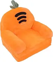 EVTSCAN 2 in 1 Orange Kids Toddler Couch Fold Out - Cute and Comfy Toddler Chair Kids Sofa, Flip Out Couch and Mini Sofa for Girls and Boys 1-4 Year Olds(2 Layer)