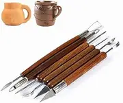 veonly 6pcs Clay Sculpting Tools, Wax Carving Pottery Ceramic Tools Polymer Modeling Carved Kits for Crafts, Sculpture, Modelling Clay, Polymer, Ceramic