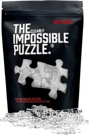 The Clearly Impossible Puzzle ® 100 Pieces - Clear Difficult Jigsaw Puzzle -