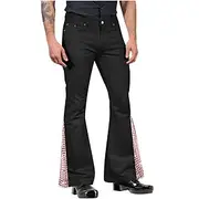 70s Disco Pants With Diamond for MenMens Bell Bottom Jeans Pants60s 70s Bell Bottoms Vintage Denim Pants Jeans for Men