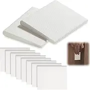 8 Pieces Self-Adhesive Door Corner Seals Weather Stripping Draft Stopper Door Frame Seal Corner Foam for Weather Protection Isolation of Noise (White)