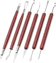 Clay Tools Sculpting, Double-Sided Polymer Carving Tools Kit, Wood Ceramic Tool