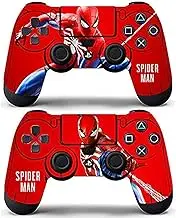Decal Moments Sony PS4 Controllers Skin Dualshock Remote Vinly Decals Stickers Covers Skin Spiderman (Pack of 2)